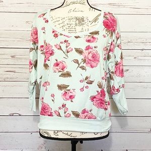Living Doll Blue Rose Sweater